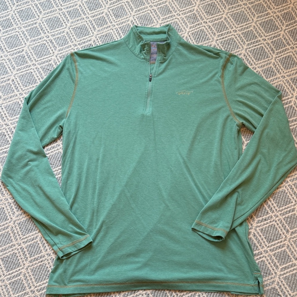 Orvis Green Long-Sleeve Quarter-Zip